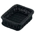 PPラタン 角型フードバスケット 30型 ブラック VB-932-BK