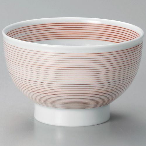 赤千筋高台5.5鉢 φ16.6×10.4cm 316-019