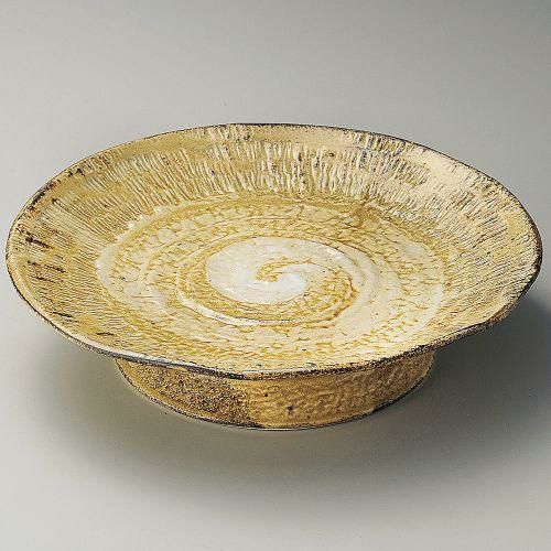 粉引高台尺寸皿 φ30.5×7.5cm 170-089