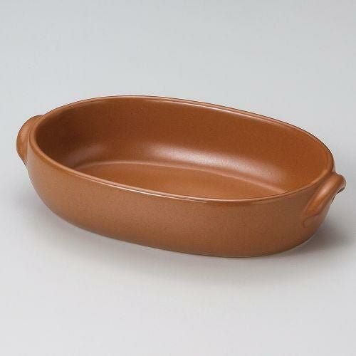 マロンオーバルグラタン中 24.5×15×5cm 538-089