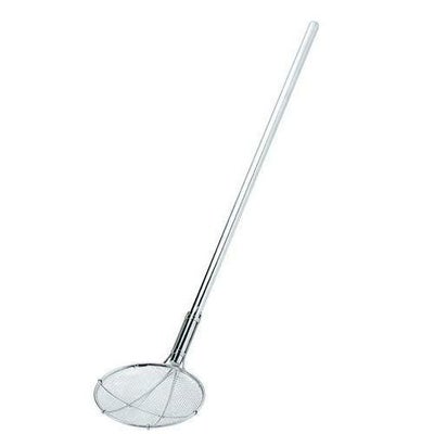 EBM ステンレス パイプ柄丸型 給食用 スクイ網 24cm 14メッシュ