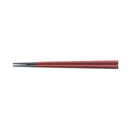 PBT樹脂塗箸 五角 22.5cm 朱塗