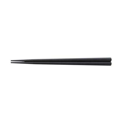 SPS樹脂箸 えびす筋目六角 22.5cm 黒 食器//小物送料対象商品
