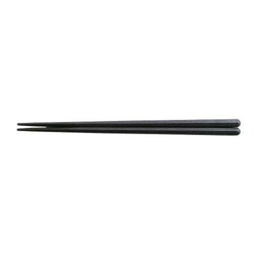 SPS樹脂箸 六角木目 22.2cm 黒