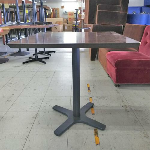 テーブル ダークブラウン 十字脚 幅750×奥行750×高さ730