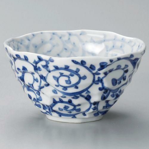 手描タコ唐草4.5丼 φ13.5×7.5cm 317-119