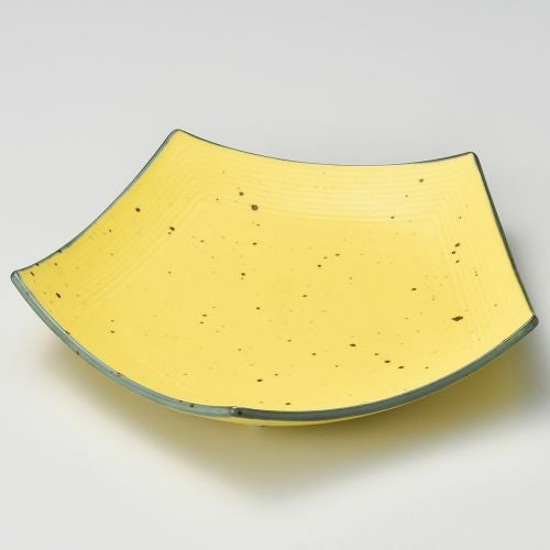 鉄粉黄五角皿(大) 23.5×23.5×4.5cm 044-119