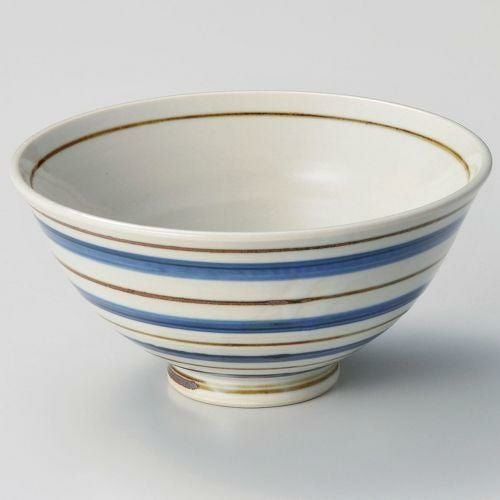 呉須こま筋反4.3丼 φ13.2×7cm 318-419