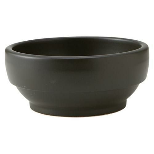 325-0136 スタッキングビビンバ 黒 18cm φ18.3×8 底径12.5(cm)