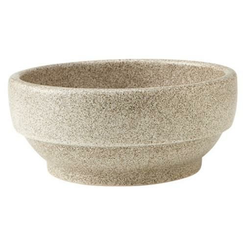 327-0136 スタッキングビビンバ グレー 石目調 18cm φ18.3×8 底径12.5(cm)