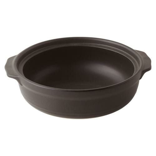 328-0176 土鍋 8号 黒 28×24.8×8(cm)