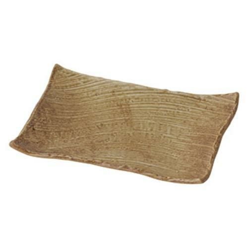 023-0040 わび 朽葉 枯山水 角皿26cm 26×17.5×3.5(cm)