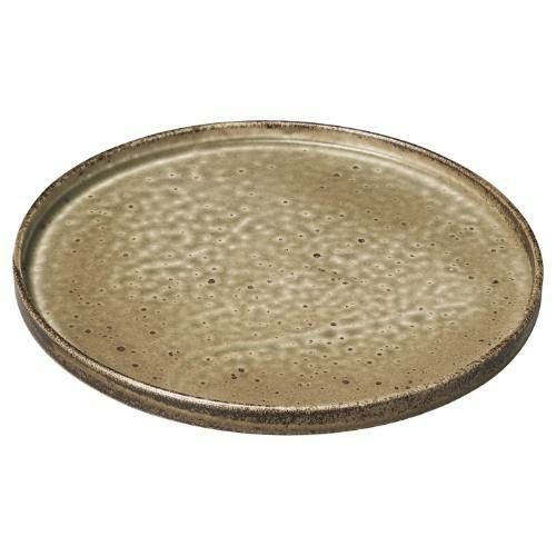 023-1083 TUBE わび 朽葉 プレートLL  φ27×1.8(cm)