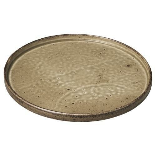 023-A002 TUBE わび 朽葉 プレートL φ24×1.8(cm)