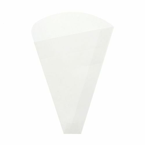 【1枚/約11円】無地三角袋T05 白 スパイラル 100枚