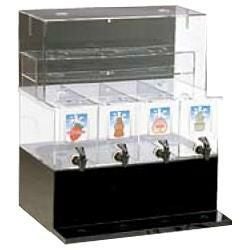 TKG シロップディスペンサー 4連 L (サンプル台付) [FSL-05 2-0647-0101] 幅545×奥行330×高さ640