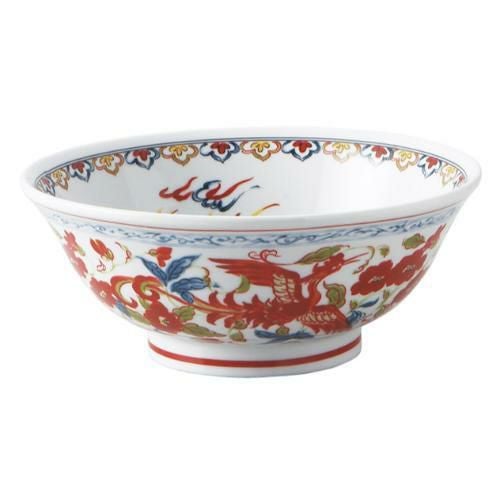 056-E027 鳳凰 6.8高台丼 φ21.2×8.3(cm)