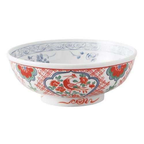 060-E067 草花鳳凰 7.0玉丼 φ21.3×8(cm)