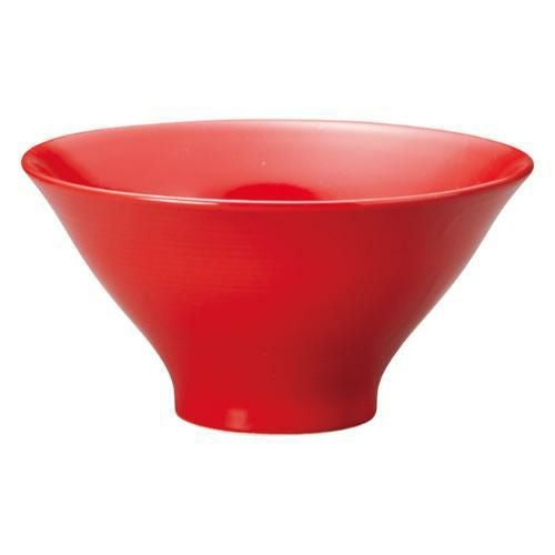 072-0162 赤 6.5薄筋高ハマ丼 φ20×10(cm)