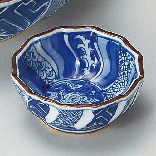 染付捻り祥瑞千代口 φ7.5×3.2cm 024-179