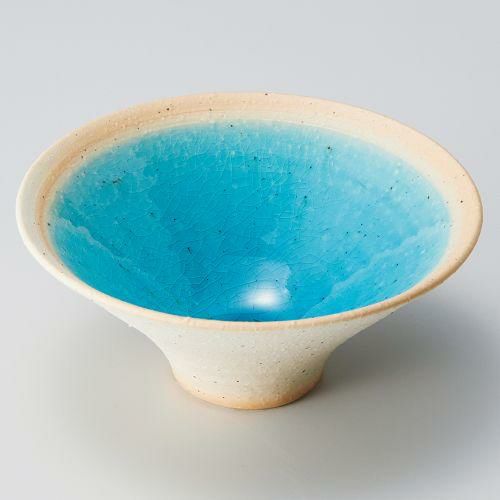 焼〆ブルー4.5ソリ鉢 φ15×6.5cm 060-139