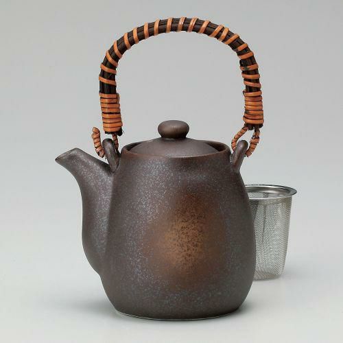 錆茶吹土瓶 9.4×11.4cm(480cc) 375-069