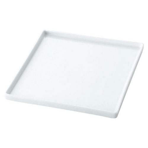 260-1077 TUBE WHITE 24.5cmスクウェアプレート 24.5×24.5×2(cm)