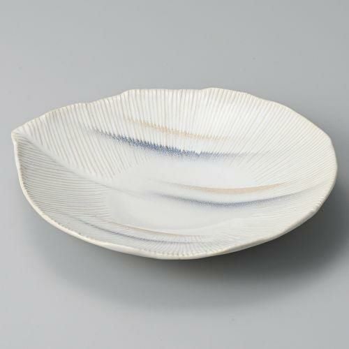 さざなみ葉形8.0皿 25.2×23×4.7cm 199-079