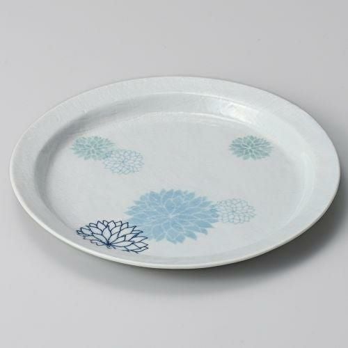 ブルーダリア夢想花23センチプレート φ23×2cm 204-089