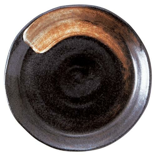 430-D010 黒結晶 27.5cm皿 φ26.8×2.9(cm)