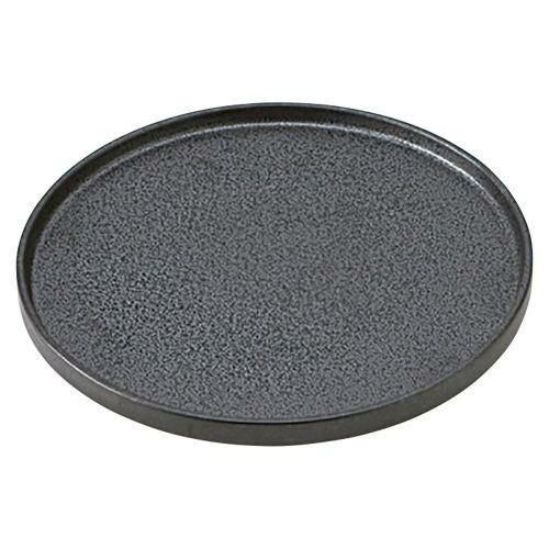 TUBE黒御影プレートL φ23.5×1.8cm 532-629