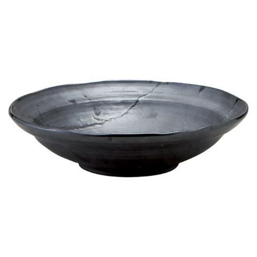 456-0096 銀釉 8.0盛り鉢 φ25×7(cm)