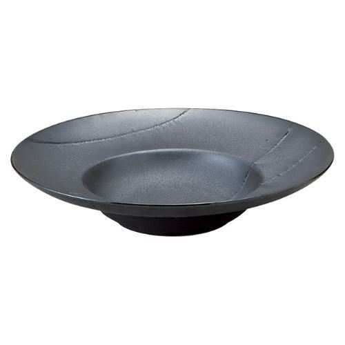 456-X022 銀釉 28cmスープ φ28×6.1(cm)