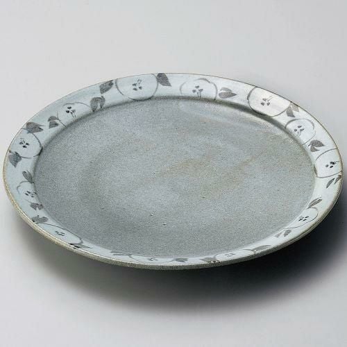 唐津椿8.0丸皿 φ24.7×3.3cm 176-029