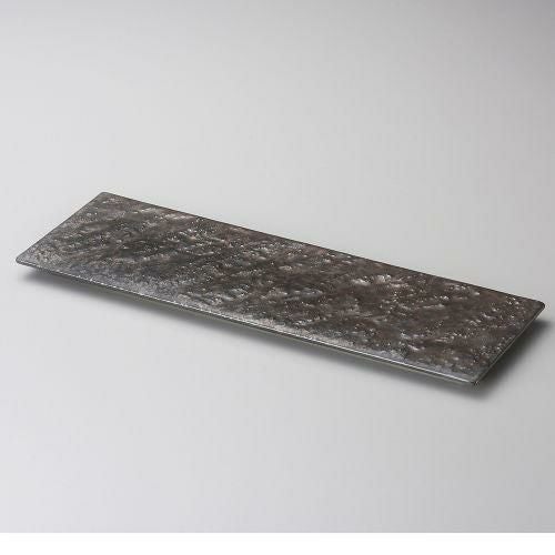 金結晶36cm長角皿 35.7×12×1.3cm 135-049