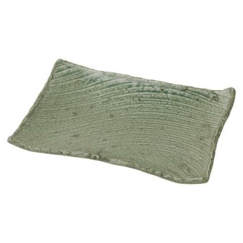 025-0039 わび うぐいす 枯山水 角皿31cm 31×21×4(cm)