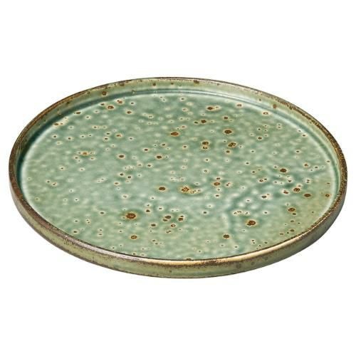 025-A002 TUBE わび うぐいす プレートL φ24×1.8(cm)