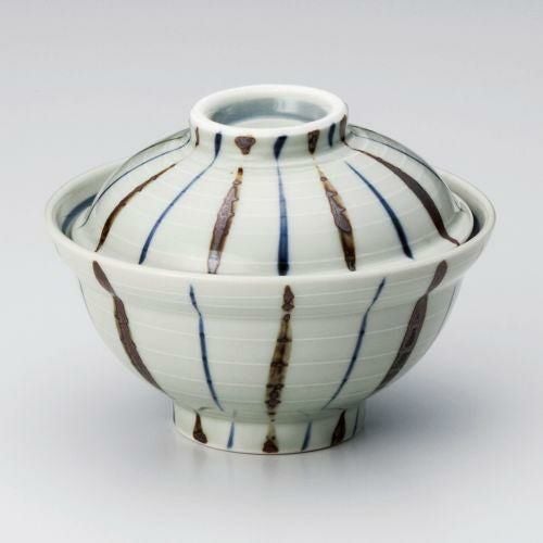 錆十草蓋丼 φ15.5×11.5cm 341-199