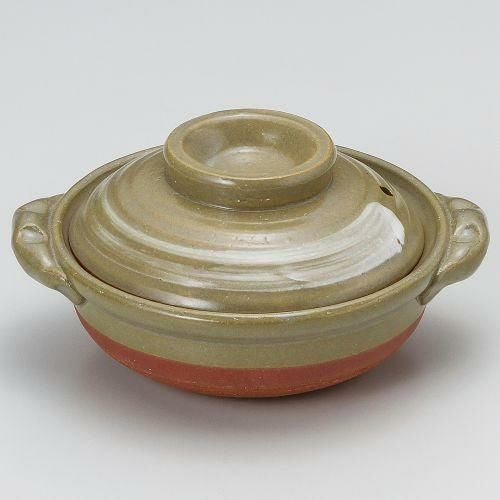 京風白刷毛目5.5号鍋 19×φ17×11cm(500cc)(身6.3cm) 386-089