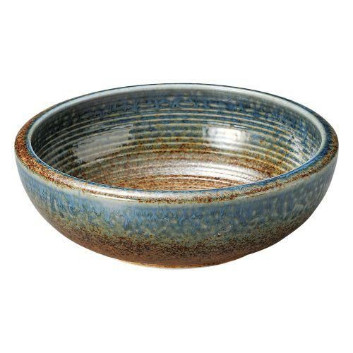 藍化粧くりぬき8.0鉢 φ23.7×8cm 444-319