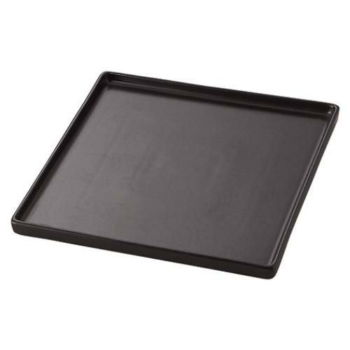 261-1077 TUBE BLACK 24.5cmスクウェアプレート 24.5×24.5×2(cm)