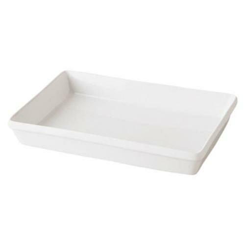 800-V02 マイスターホワイト 13"角プラター 31.4×22.3×4.8(cm)