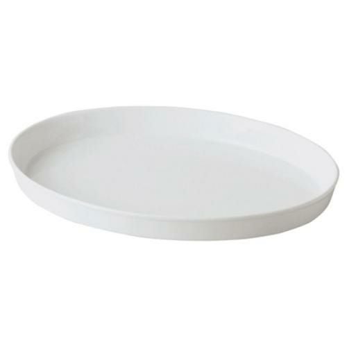 800-V06 マイスターホワイト 15"オーバルプラター 38.2×25.5×4(cm)