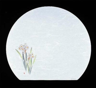 尺三 半月 懐石まっと 抗菌遠赤和紙（100枚入） WH-8 水仙 11月から1月 【同梱グループA】