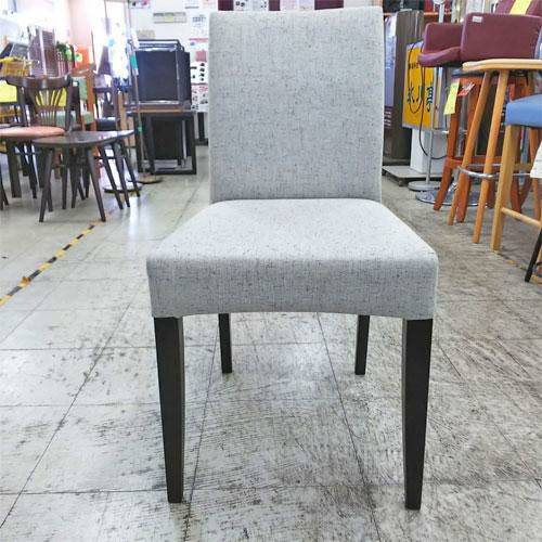 総張イス 布地グレー 幅430×奥行520×高さ820