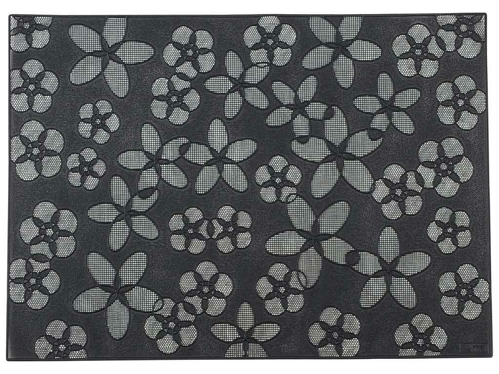 ランチョンマット 【プレイスマット「花」ブラック HA-001】 HA-001/【グループA】