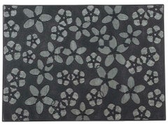 ランチョンマット 【プレイスマット「花」ブラック HA-001】 HA-001/【グループA】