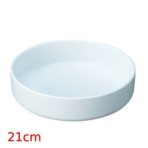 JE メラミンラウンドディッシュ 21cm D468 ホワイト