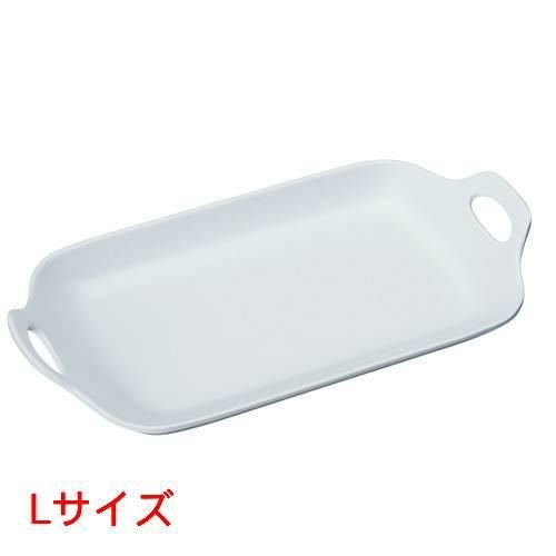 JE メラミンレクタングルプレート L D451 ホワイト