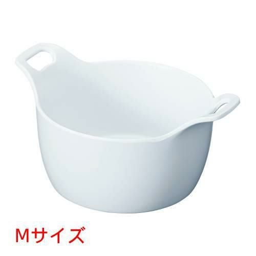 ジェーンユーロ メラミン取手付ボール M D438 ホワイト